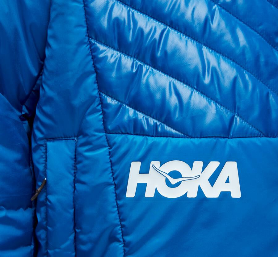 Hoka One One Puffy Jacka Dam - Blå - YPMJX-5346